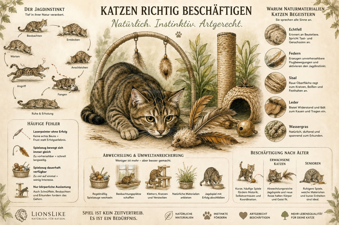 Wie beschäftige ich meine Katze richtig ?