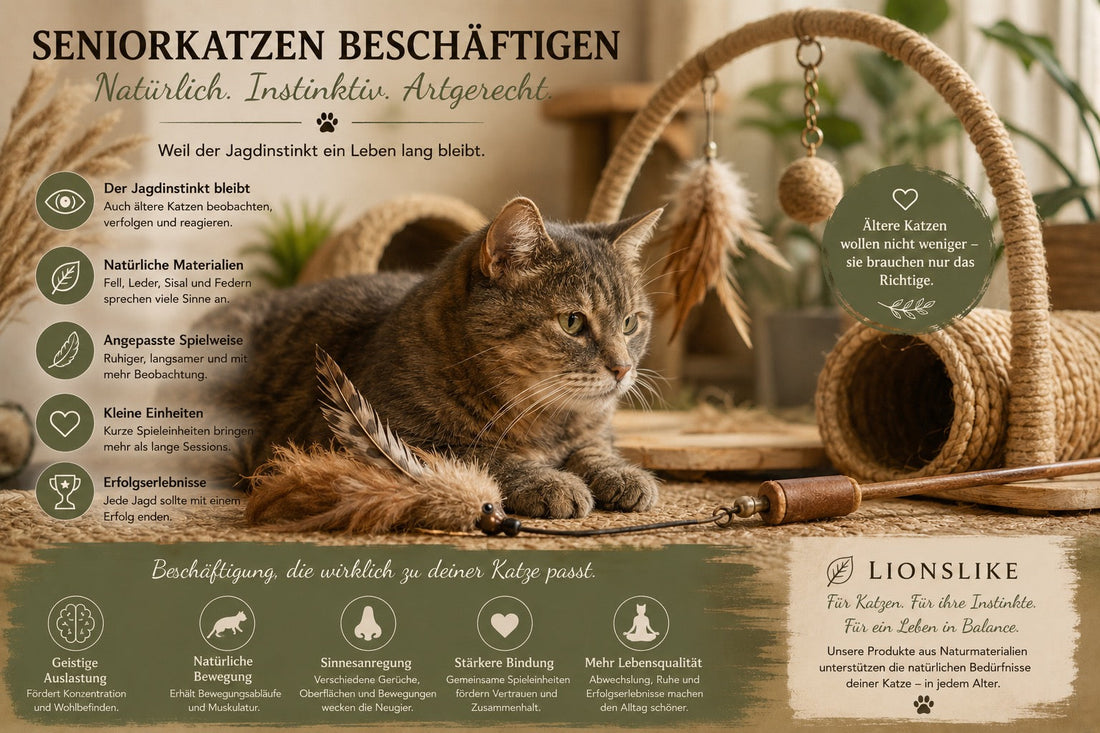 Seniorkatzen beschäftigen